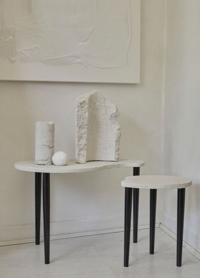 MID CENTURY TABLE DUO